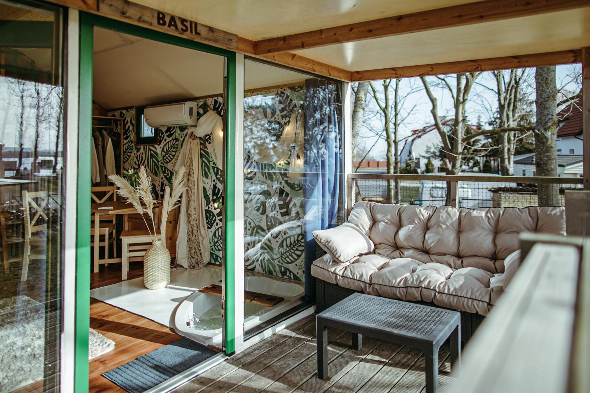 Herbals - Tree&Lake Houses With Bath, Sauna, Bikes, Motorboat Mielno  Cameră foto